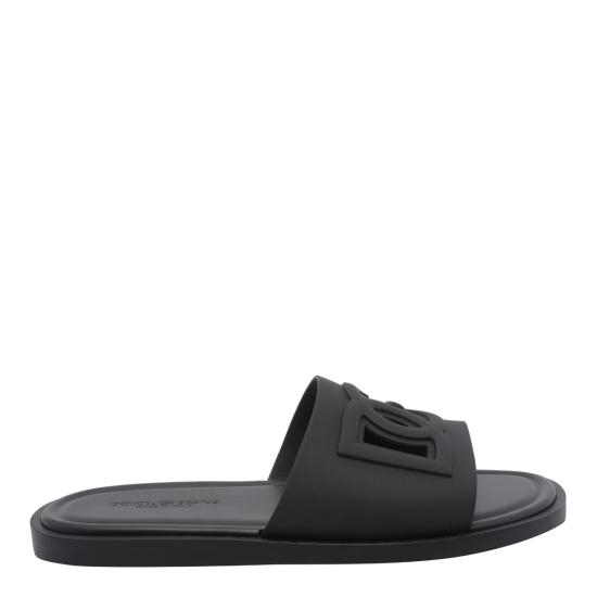 26FW 돌체앤가바나 러버 비치웨어 슬리퍼 CS2215 AN99480999 Black