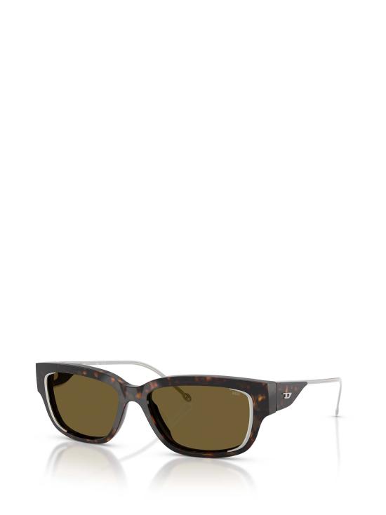 26FW 디젤 선글라스 DL2002MU 713 73 SHINY DARK HAVANA - DIESEL