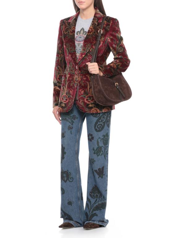 26FW 에트로 미디엄 스웨이드 포니 백 WP1C0019 AP341M0406 Brown - ETRO