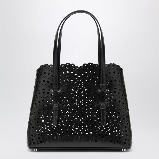26FW 알라이아 비엔 웨이브 럭스 카프스킨 미나 25 백 AA1S06725I251LE Black - ALAIA
