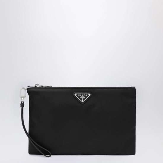 26SS 프라다 리나일론 앤 사피아노 레더 파우치 2NH0062DMH Black