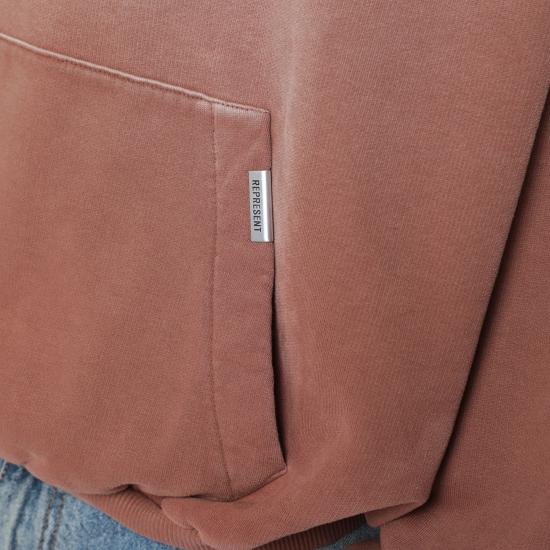 26FW 리프레젠트 후드 티셔츠 OCM100044CO Beige - REPRESENT