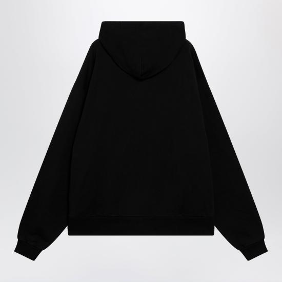 26FW 발렌시아가 후드 티셔츠 850338TUVQ9 Black - BALENCIAGA