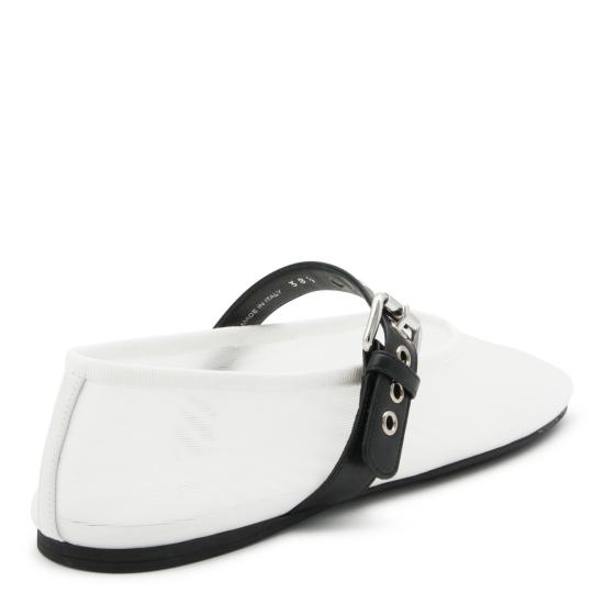 26FW 미우미우 플랫 슈즈 5F373EF005 099F0009 BIANCO - MIU MIU