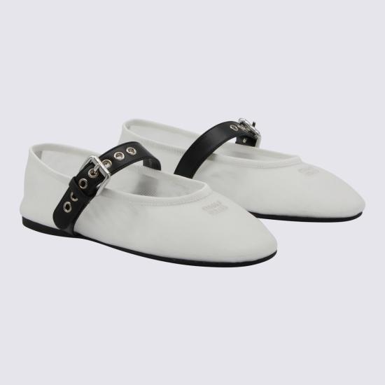 26FW 미우미우 플랫 슈즈 5F373EF005 099F0009 BIANCO - MIU MIU