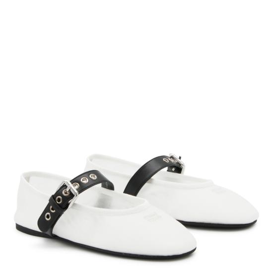 26FW 미우미우 플랫 슈즈 5F373EF005 099F0009 BIANCO - MIU MIU
