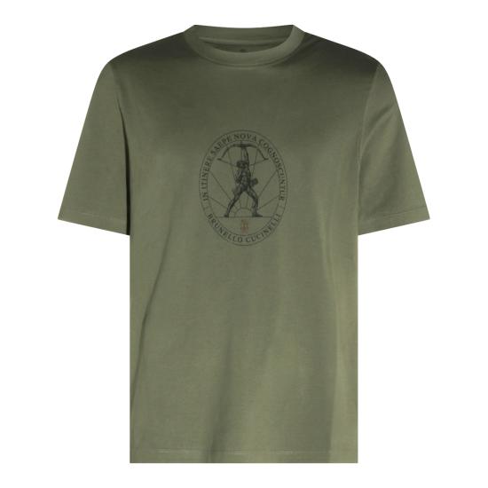 26FW 브루넬로 쿠치넬리 반팔 티셔츠 M0B138519 C9759 ARMY