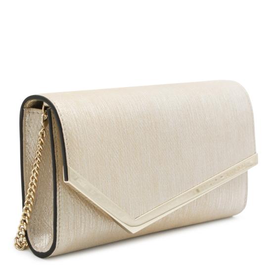 26FW 지미추 클러치/파우치 EMMIE HRKOO1638 SOFT GOLD LIGHT GOLD - JIMMY CHOO