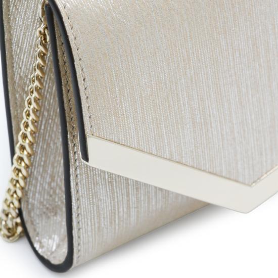 26FW 지미추 클러치/파우치 EMMIE HRKOO1638 SOFT GOLD LIGHT GOLD - JIMMY CHOO