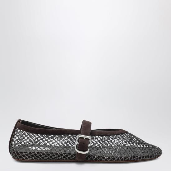 26FW 알라이아 플랫 슈즈 AA3A029A023NY Brown