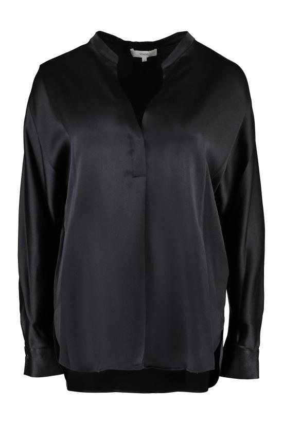  빈스 블라우스 VR84511926 001BLK black