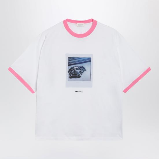 26FW 베르사체 반팔 티셔츠 10260961A18733 White