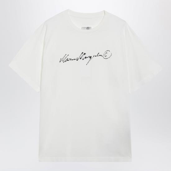 26FW MM6 메종마르지엘라 반팔 티셔츠 SH0GC0077M20258 White