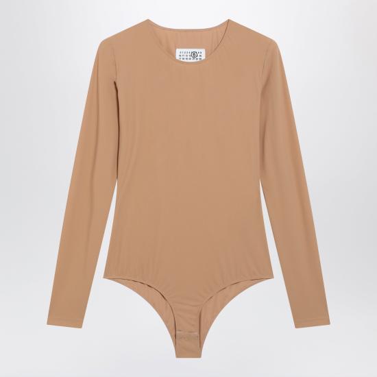26FW MM6 메종마르지엘라 바디수트 티셔츠 S52NA0075S20518 Beige