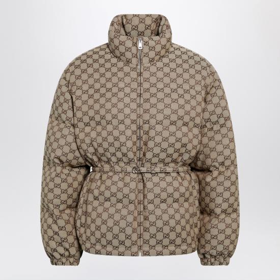 26FW 구찌 GG 캔버스 봄버 자켓 797451Z9ABA Brown