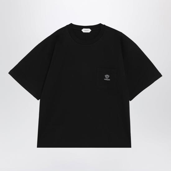 26FW 베르사체 반팔 티셔츠 10245741A17915 Black