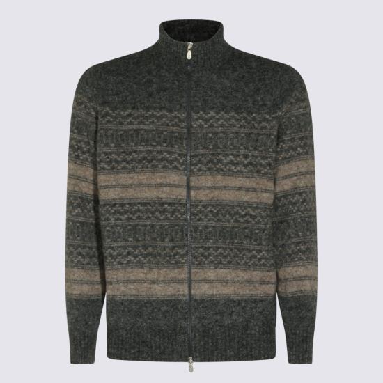 26FW 브루넬로 쿠치넬리 집업 니트 MTF710016 CTR58 CARBON - BRUNELLO CUCINELLI
