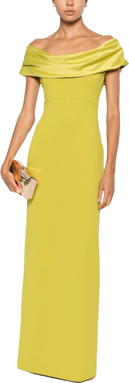26FW 솔러스런던 롱 원피스 OS48023CHARTREUSE YELLOW - SOLACE LONDON