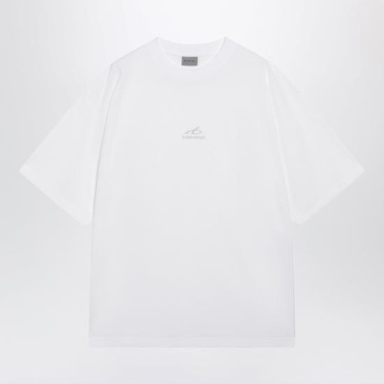 26FW 발렌시아가 바디스 미디움 핏 티셔츠 바디스 미디움 핏 티셔츠 764235TUVO7 White