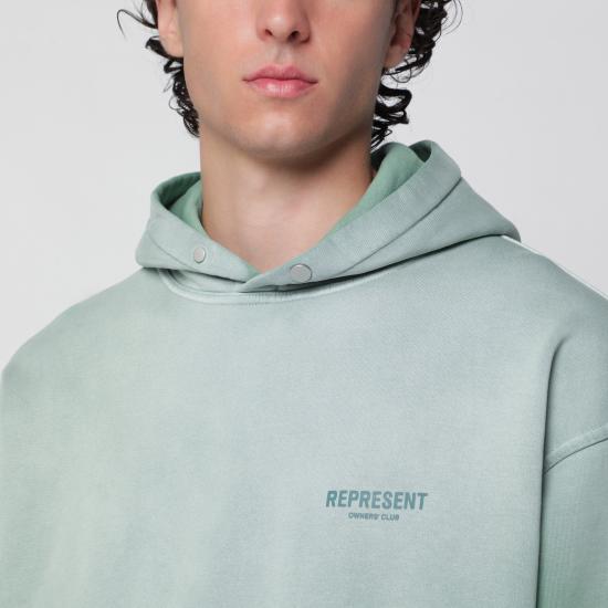 26FW 리프레젠트 후드 티셔츠 OCM41113CO Green - REPRESENT