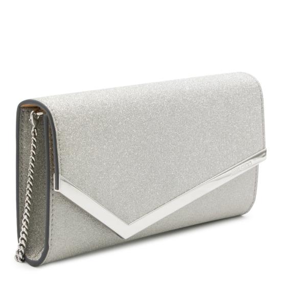 26FW 지미추 클러치/파우치 EMMIE IGTAA0009 SILVER - JIMMY CHOO
