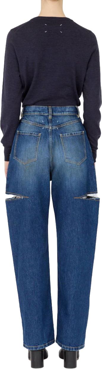 26FW 마르지엘라 컷아웃 진 S51LA0051M30016963 BLUE - MAISON MARGIELA