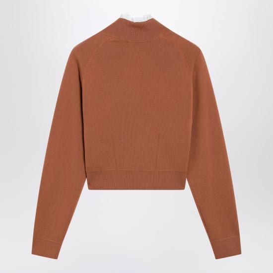 26FW 끌로에 긴팔 티셔츠 CH26AMP01600 Brown - CHLOE