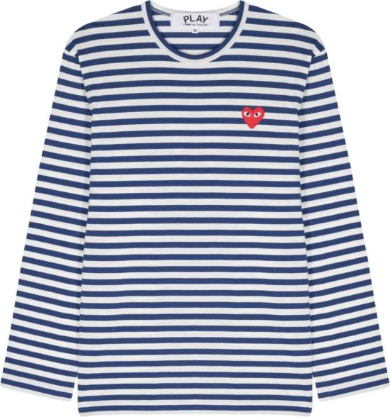 26SS 꼼데가르송 긴팔 티셔츠 AXT164D2 NAVY
