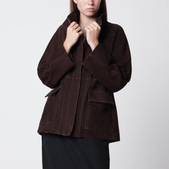 26FW Nour Hammour 무스탕 PF26JK02SUE Brown