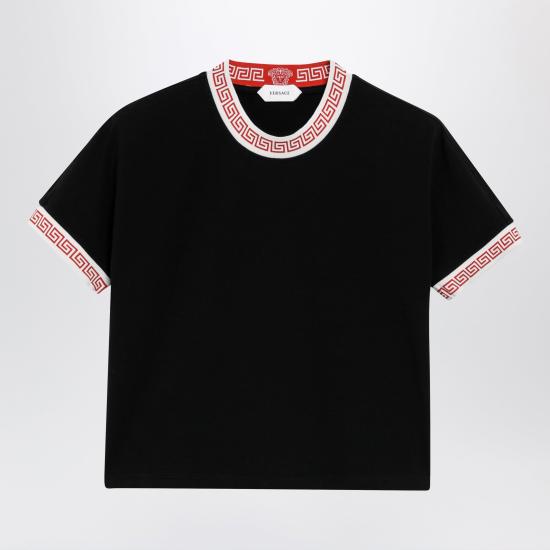 26FW 베르사체 반팔 티셔츠 10259891A18712 Black