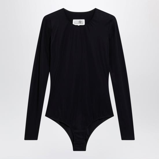 26FW MM6 메종마르지엘라 바디수트 티셔츠 S52NA0075S20518 Black