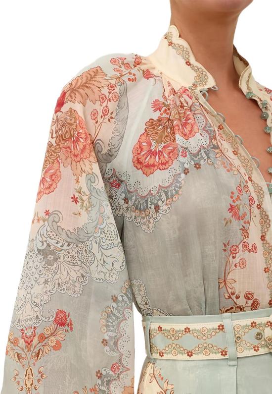 26SS 짐머만 블라우스 4273TRS263WPFM LICHTBLUE - ZIMMERMANN