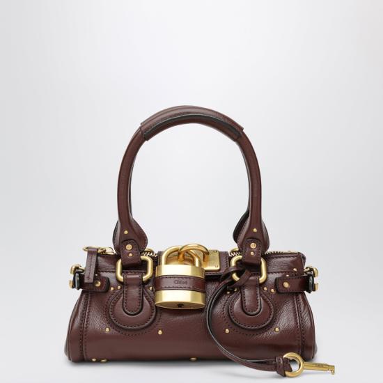 26FW 끌로에 스몰 그레인드 레더 패딩턴 백 CH26SS805P75 Brown