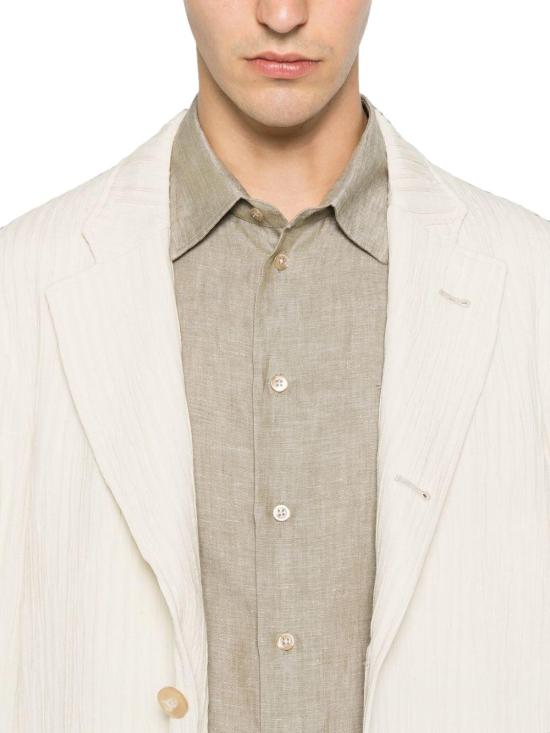 26SS 엠포리오 아르마니 셔츠 EM000099TE10157O1002 BEIGE - EMPORIO ARMANI