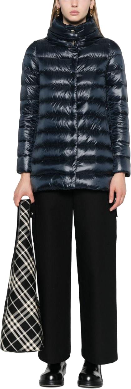 26FW 에르노 아멜리아 A 쉐입 패딩 PI0505DIC12017Z9200 NAVY - HERNO