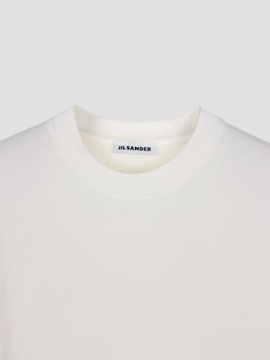 26FW 질샌더 반팔 티셔츠 J22GC0277J20347 102 PORCELAIN - JIL SANDER