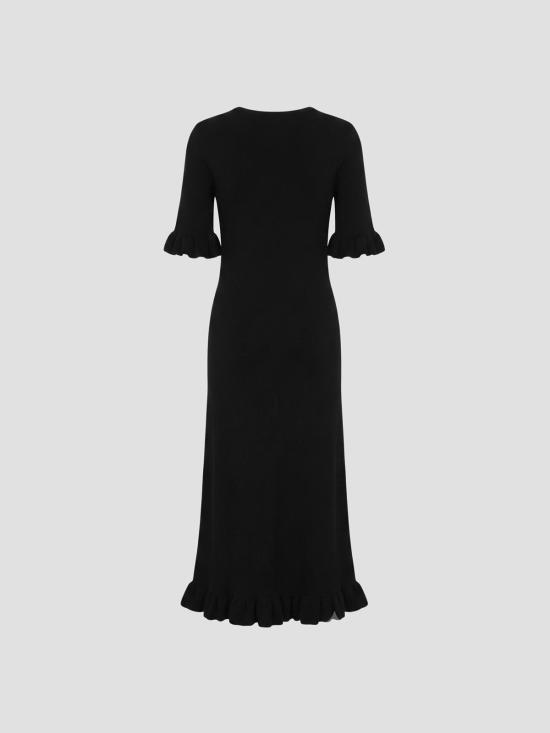 26FW 질샌더 롱 원피스 J02CT0643J20382 001 BLACK - JIL SANDER