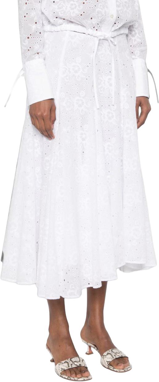 26FW 토리버치 미디 스커트 180798100 WHITE - TORY BURCH