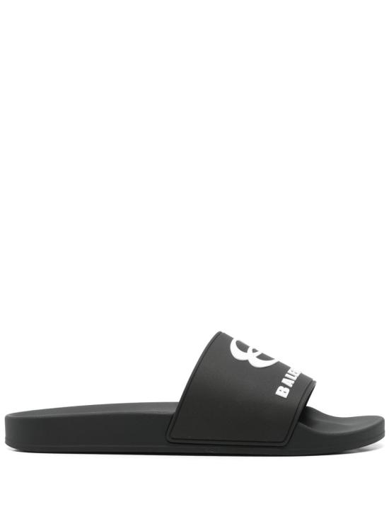 26SS 발렌시아가 풀 슬라이드 샌들 689031 W0FPC 1090 BLACK DOM