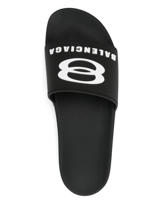 26SS 발렌시아가 풀 슬라이드 샌들 689031 W0FPC 1090 BLACK DOM - BALENCIAGA