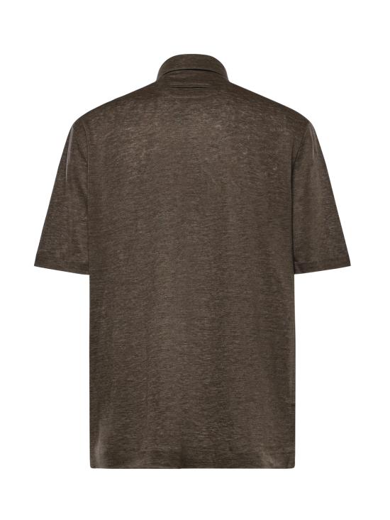 26SS 에르메네질도제냐 폴로 티셔츠 UH352A3 H770252 BROWN - ERMENEGILDO ZEGNA