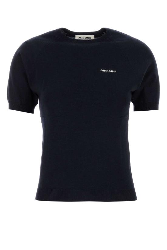  미우미우 울 크루넥 스웨터 MMLA63SOOO16WJ F0008 BLUE
