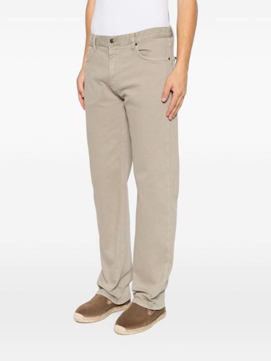 26SS 엠포리오 아르마니 스트레이트 팬츠 EM000763AF24540U8049 GREY - EMPORIO ARMANI