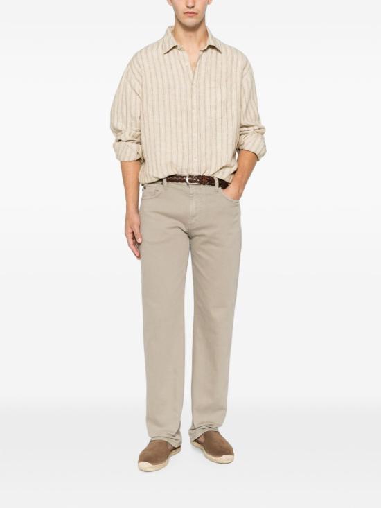 26SS 엠포리오 아르마니 스트레이트 팬츠 EM000763AF24540U8049 GREY - EMPORIO ARMANI