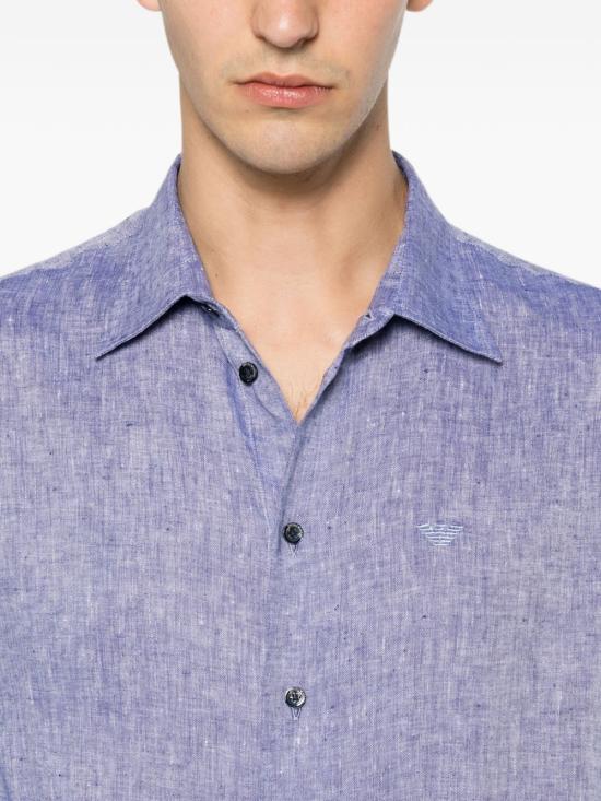 26SS 엠포리오 아르마니 긴팔 셔츠 EM000099TE10157OB003 NAVY - EMPORIO ARMANI