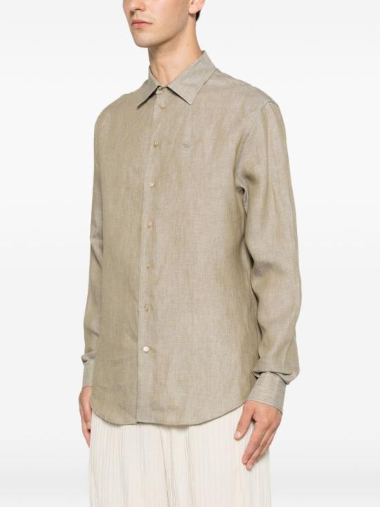 26SS 엠포리오 아르마니 긴팔 셔츠 EM000099TE10157O1002 BEIGE - EMPORIO ARMANI