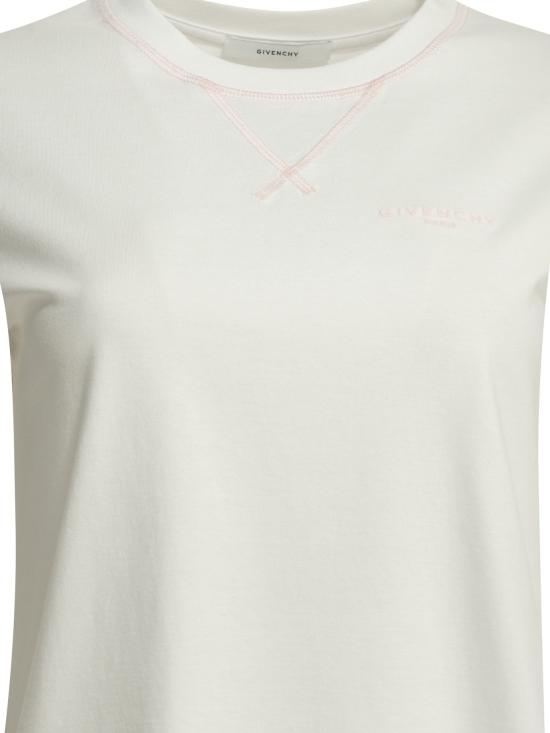 26FW 지방시 반팔 티셔츠 BW70FJ3YV1100 WHITE - GIVENCHY