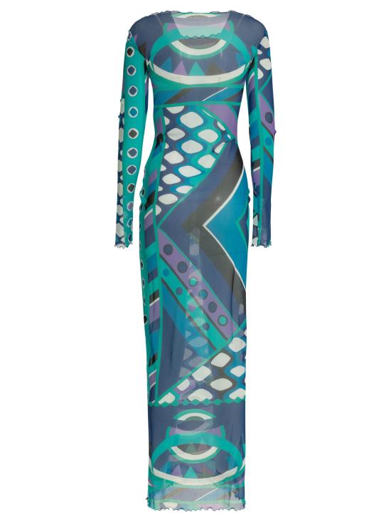 26SS 에밀리오푸치 미디 원피스 6HJI366H849021 BLUE - EMILIO PUCCI