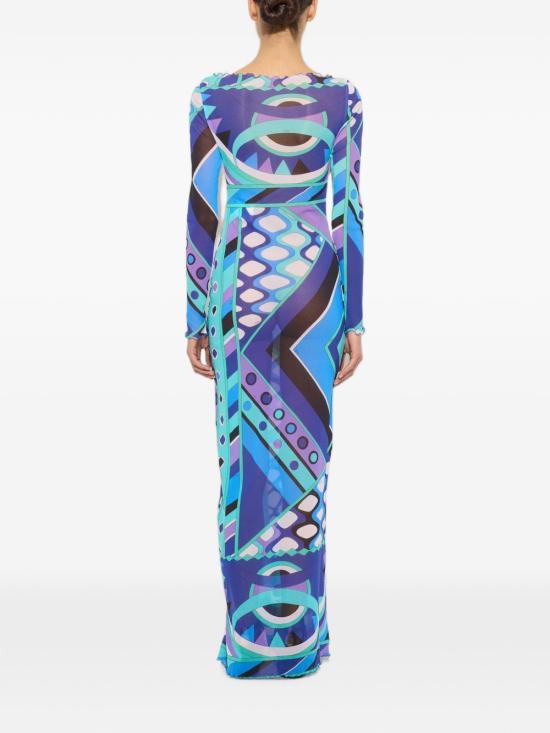 26SS 에밀리오푸치 미디 원피스 6HJI366H849021 BLUE - EMILIO PUCCI