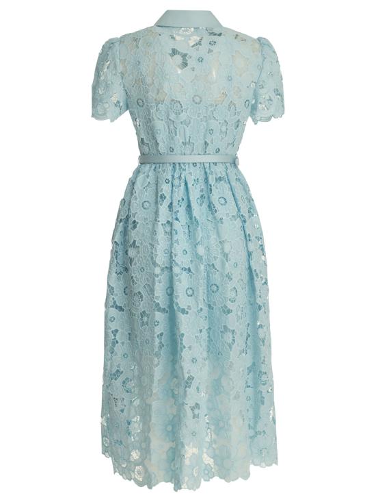 26SS 셀프 포트레이트 미디 원피스 AC26024MBLBLUE LIGHT BLUE - SELF PORTRAIT